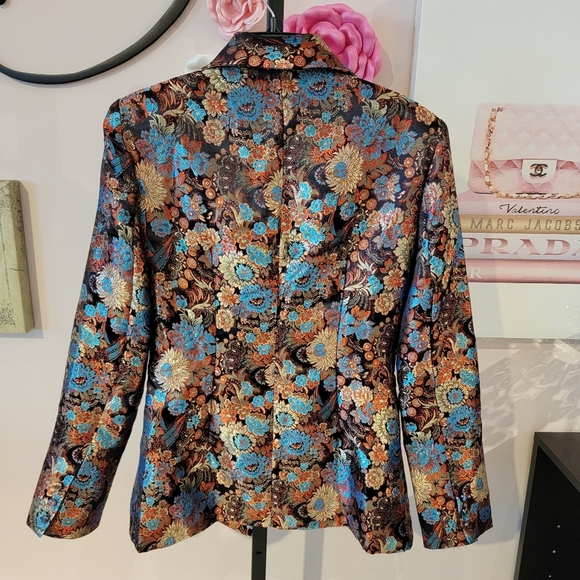 NOVALUXE Metallic Floral Blazer - Picture 6 of 6